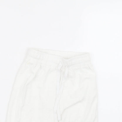 Preworn Boys White  Cotton Sweat Shorts Size 2-3 Years  Regular