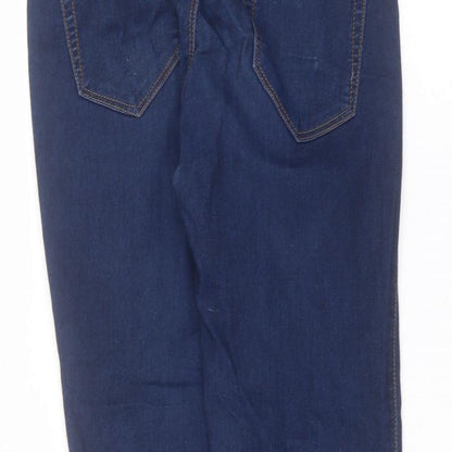 Denim & Co. Womens Blue  Cotton Skinny Jeans Size 8 L27 in Regular