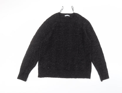 Womens UK Size L Matalan Black Pullover Jumper
