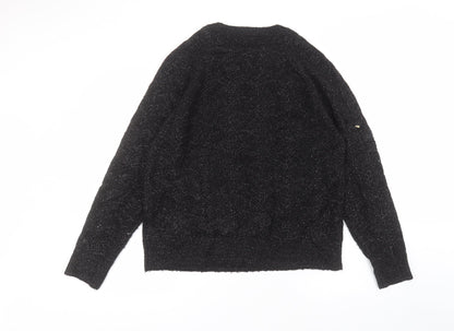 Womens UK Size L Matalan Black Pullover Jumper