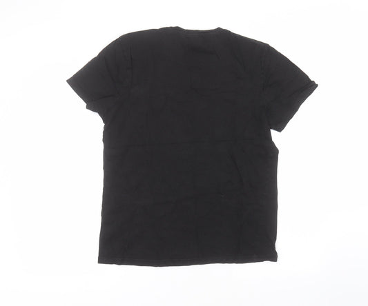 Womens UK Size M H&M Black Basic T-Shirt
