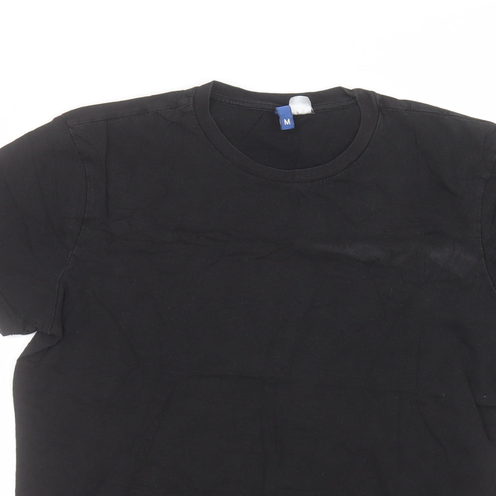 Womens UK Size M H&M Black Basic T-Shirt