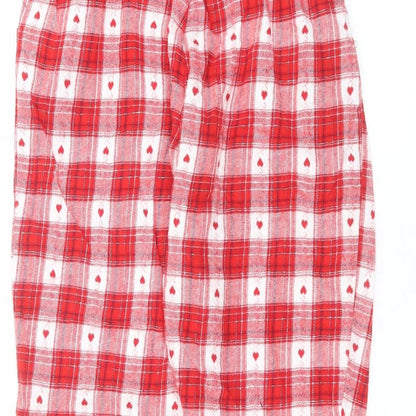 George Womens Red  Cotton Trousers  Size 8 L24 in Regular