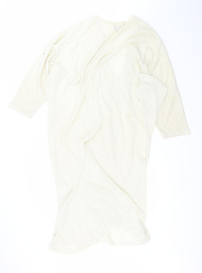 Be you Womens Yellow V-Neck  Polyester Cardigan Jumper Size XL