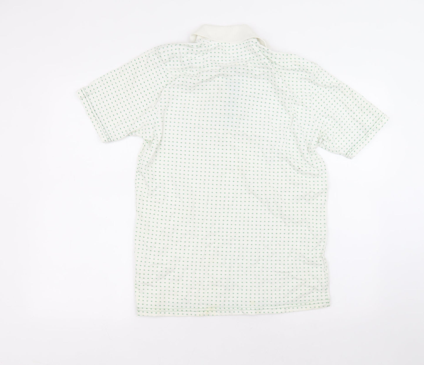 Topman Mens White  Cotton  Polo Size L Collared