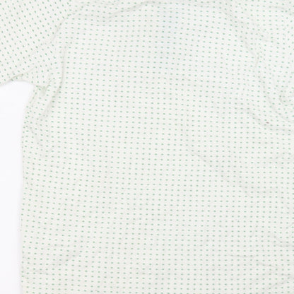 Topman Mens White  Cotton  Polo Size L Collared