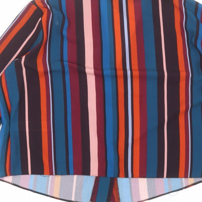 Womens UK Size 10 New Look Red Basic Button-Up