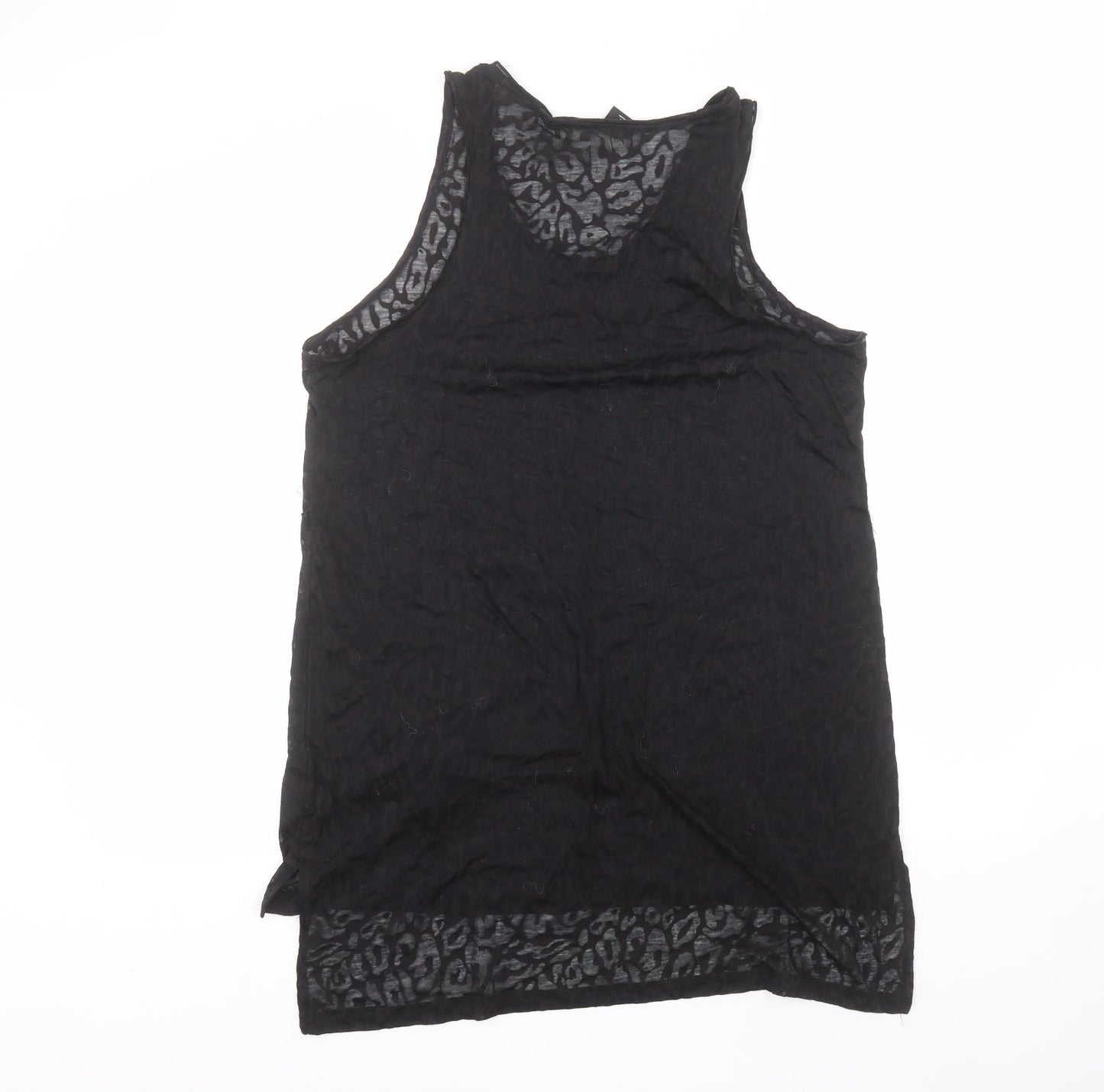 Womens UK Size M H&M Black Basic T-Shirt