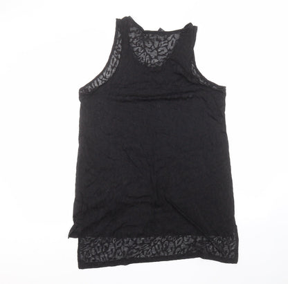 Womens UK Size M H&M Black Basic T-Shirt