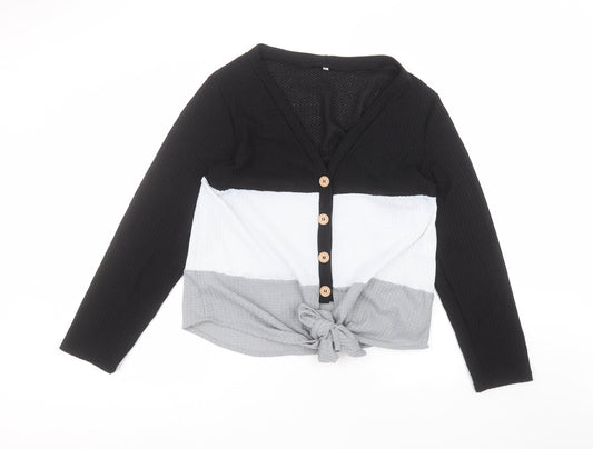 Womens UK Size XL Preworn Black Pullover Jumper