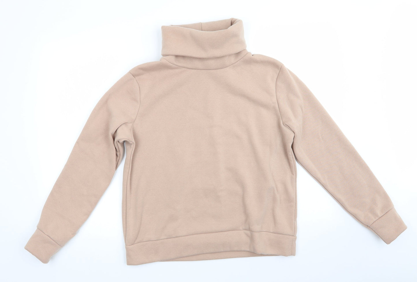 Peacocks Womens Beige  Polyester Pullover Sweatshirt Size M