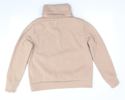 Peacocks Womens Beige  Polyester Pullover Sweatshirt Size M