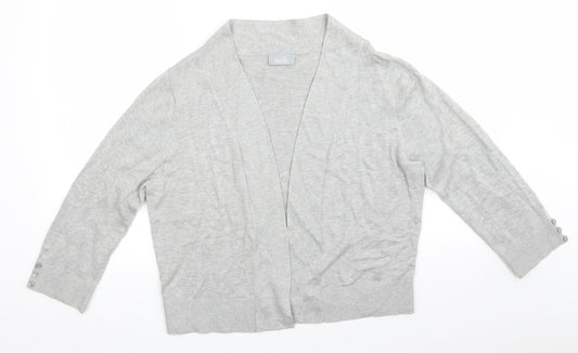 Womens UK Size L Wallis Grey Cardigan Jumper