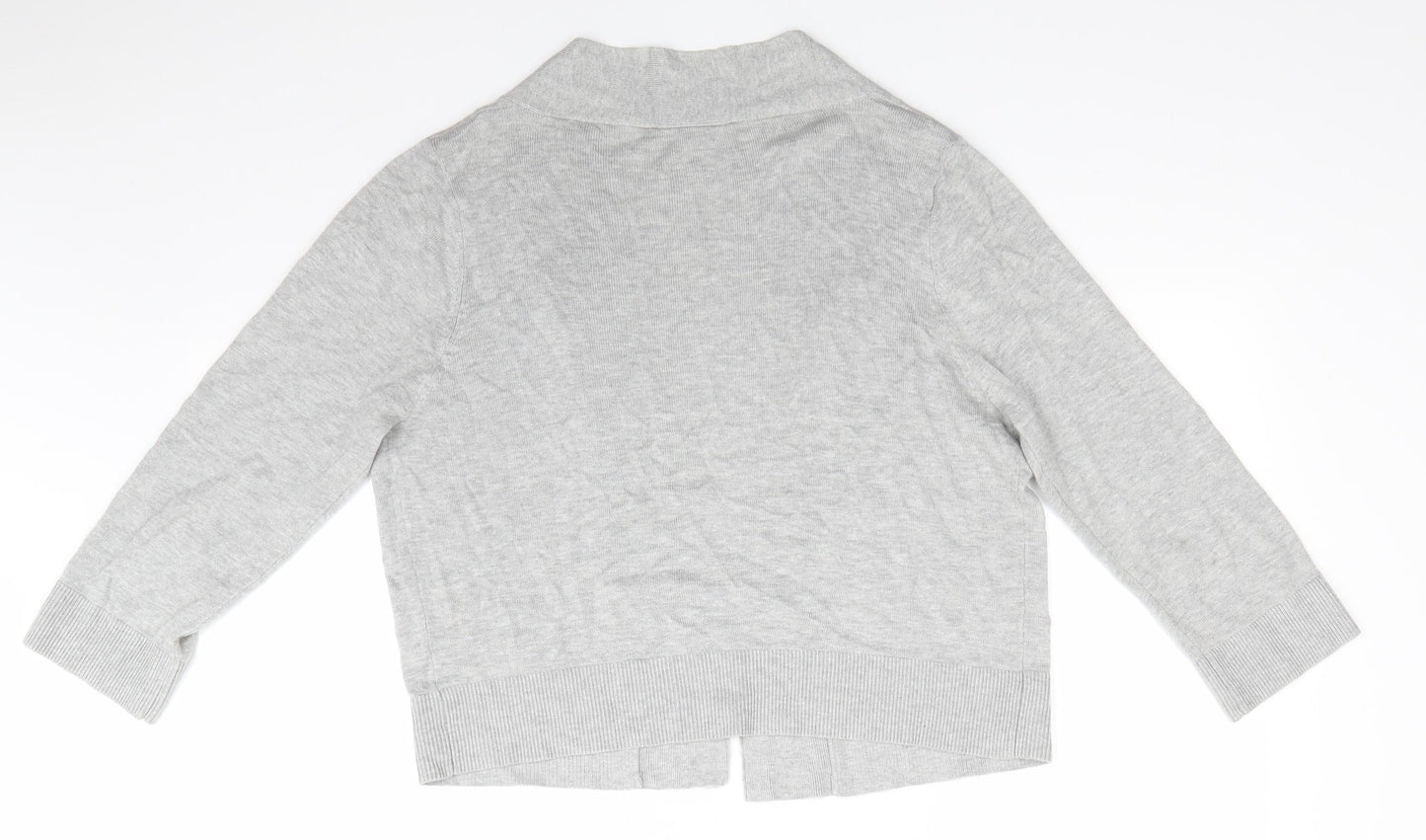 Womens UK Size L Wallis Grey Cardigan Jumper
