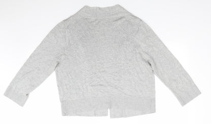 Womens UK Size L Wallis Grey Cardigan Jumper