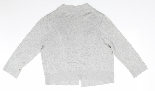 Womens UK Size L Wallis Grey Cardigan Jumper