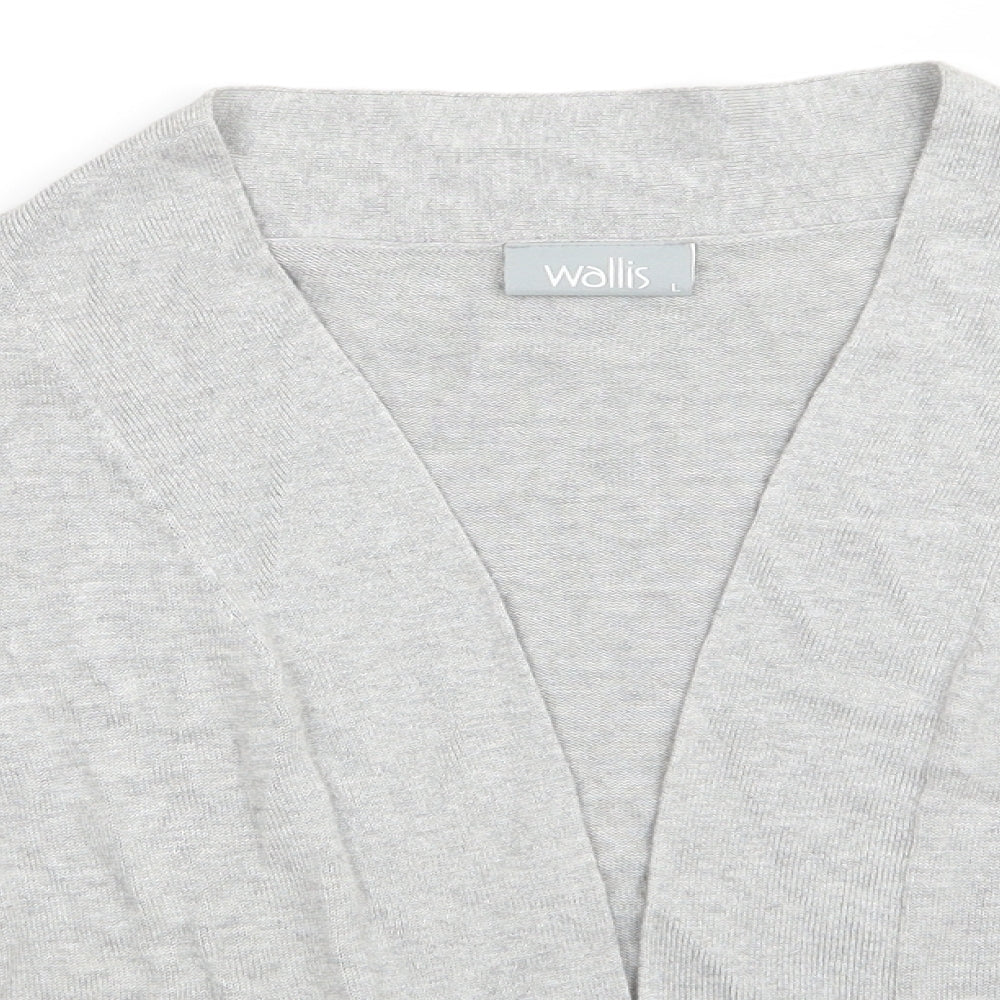 Womens UK Size L Wallis Grey Cardigan Jumper