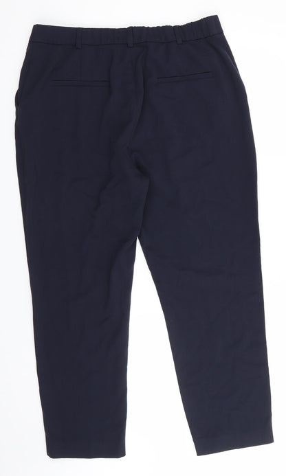 Womens UK Size 16 Marks and Spencer Regular Fit  Blue Trousers