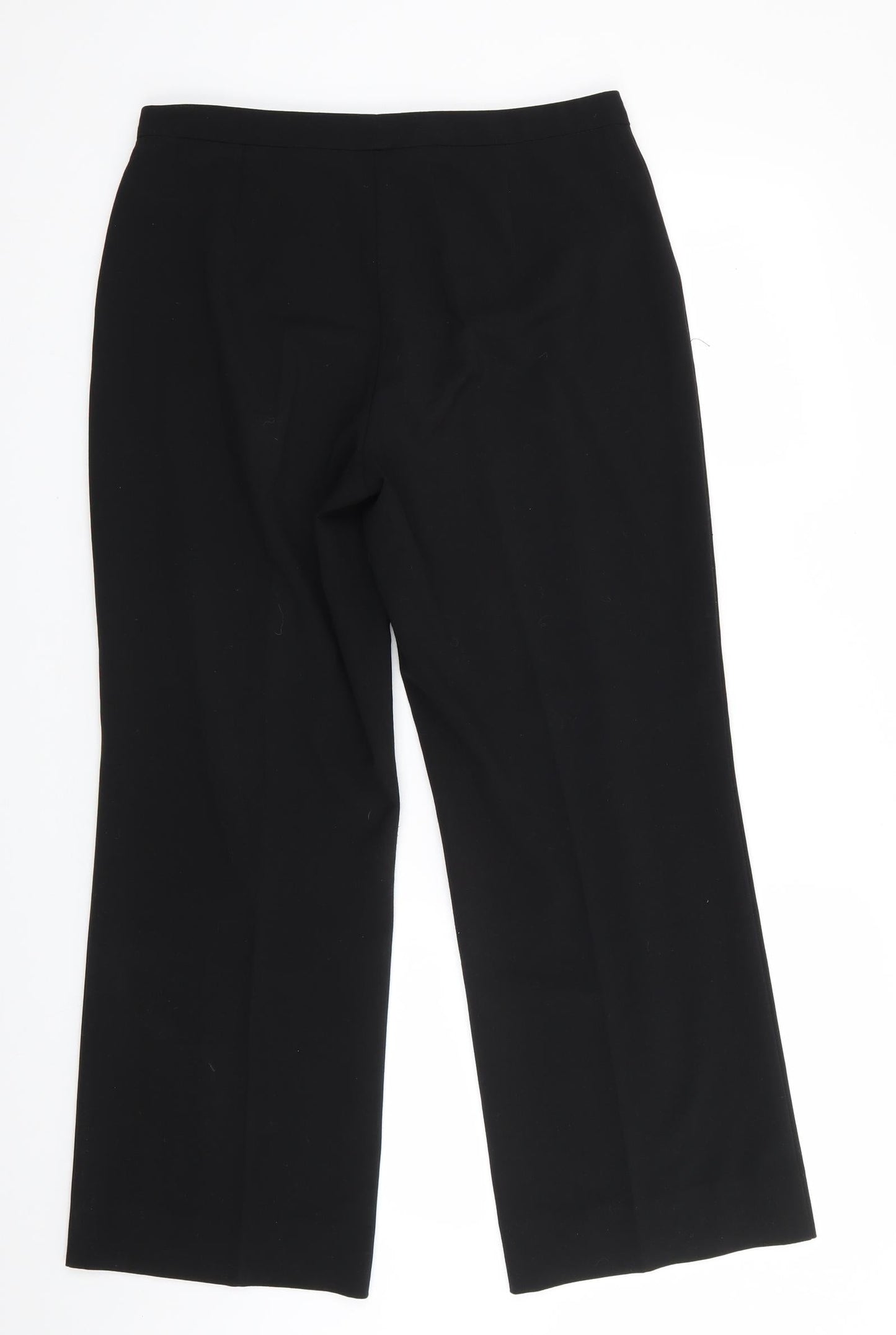 Womens UK Size 12 Marks and Spencer Regular Fit  Black Trousers