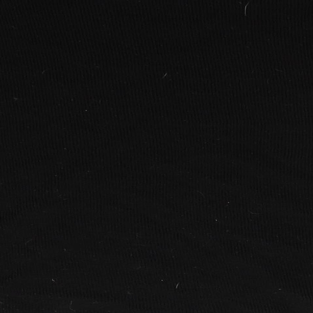 Boohoo Womens Black Round Neck  Acrylic Pullover Jumper Size XL