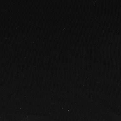 Boohoo Womens Black Round Neck  Acrylic Pullover Jumper Size XL