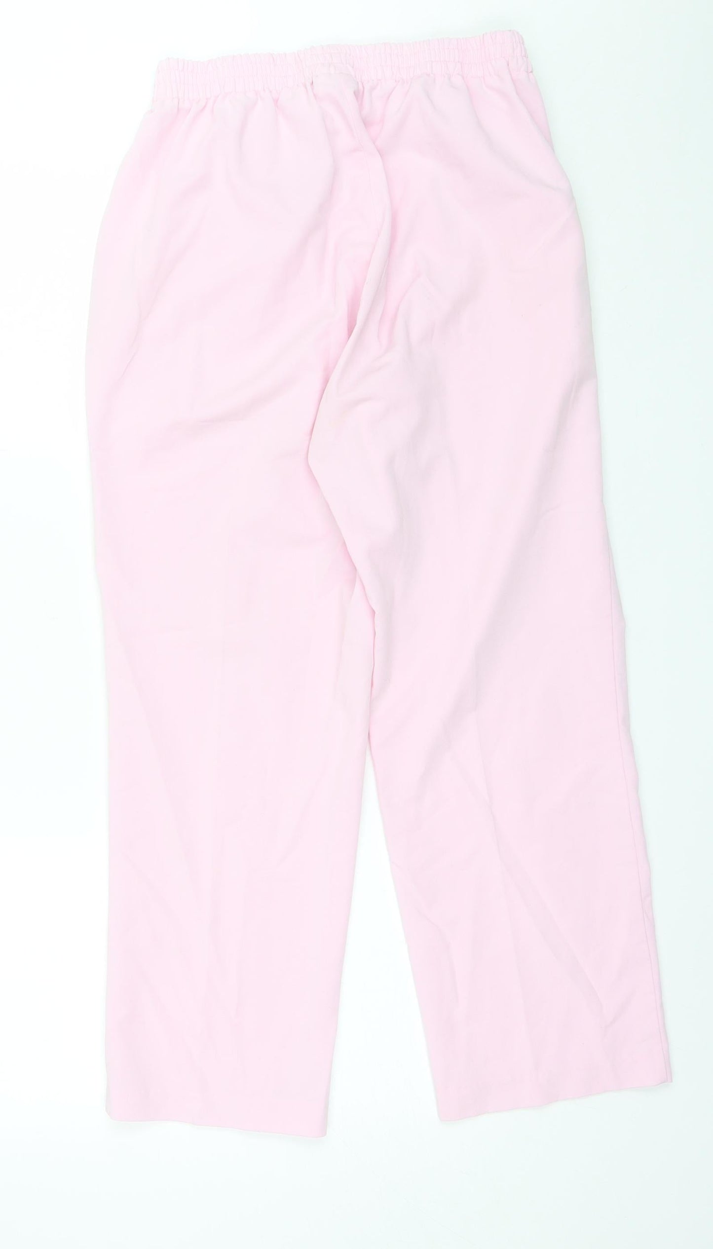 Ocealis Womens Pink  Polyester Trousers  Size 16 L25 in Regular