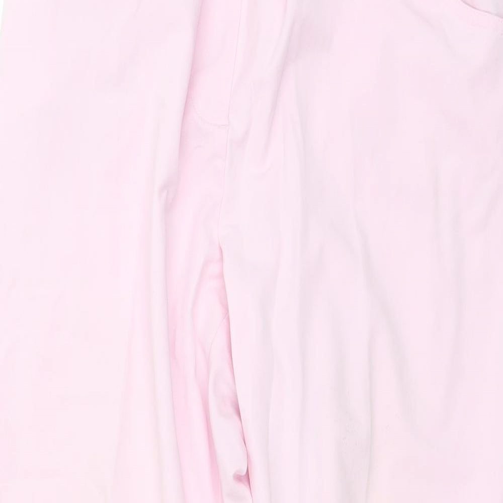 Ocealis Womens Pink  Polyester Trousers  Size 16 L25 in Regular