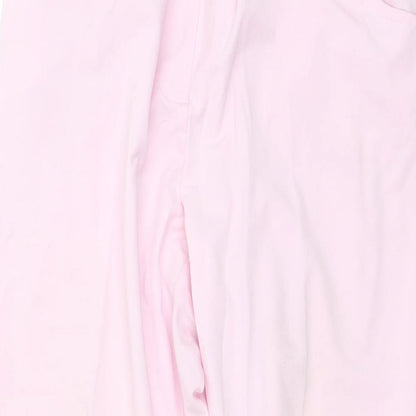 Ocealis Womens Pink  Polyester Trousers  Size 16 L25 in Regular