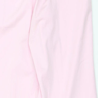Ocealis Womens Pink  Polyester Trousers  Size 16 L25 in Regular