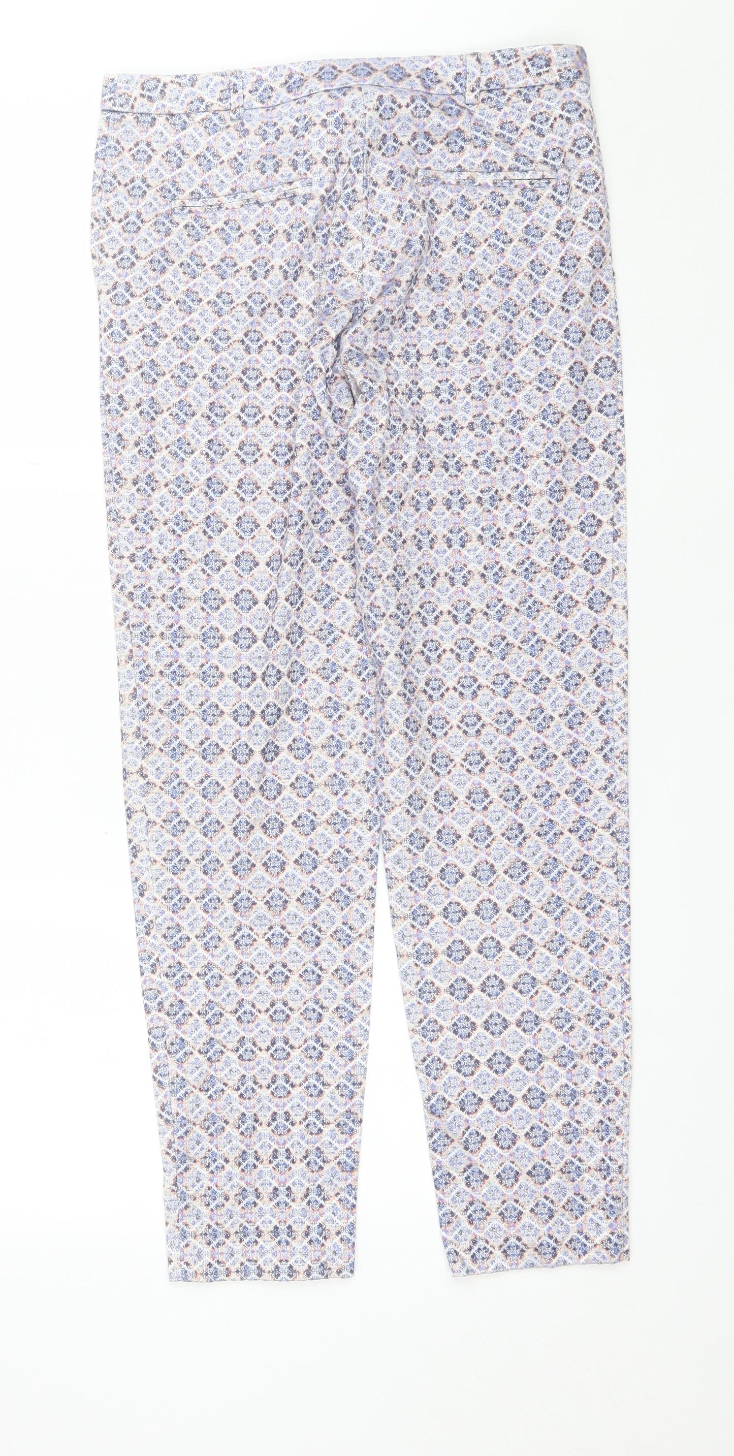 Womens UK Size 10 Topshop Regular Fit  Blue Trousers