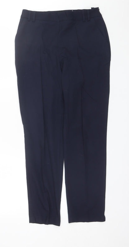 Womens UK Size 8 Dorothy Perkins Regular Fit Dress Pants Blue Trousers