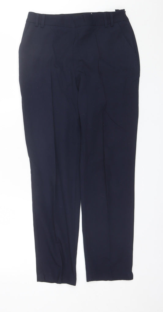 Womens UK Size 8 Dorothy Perkins Regular Fit Dress Pants Blue Trousers