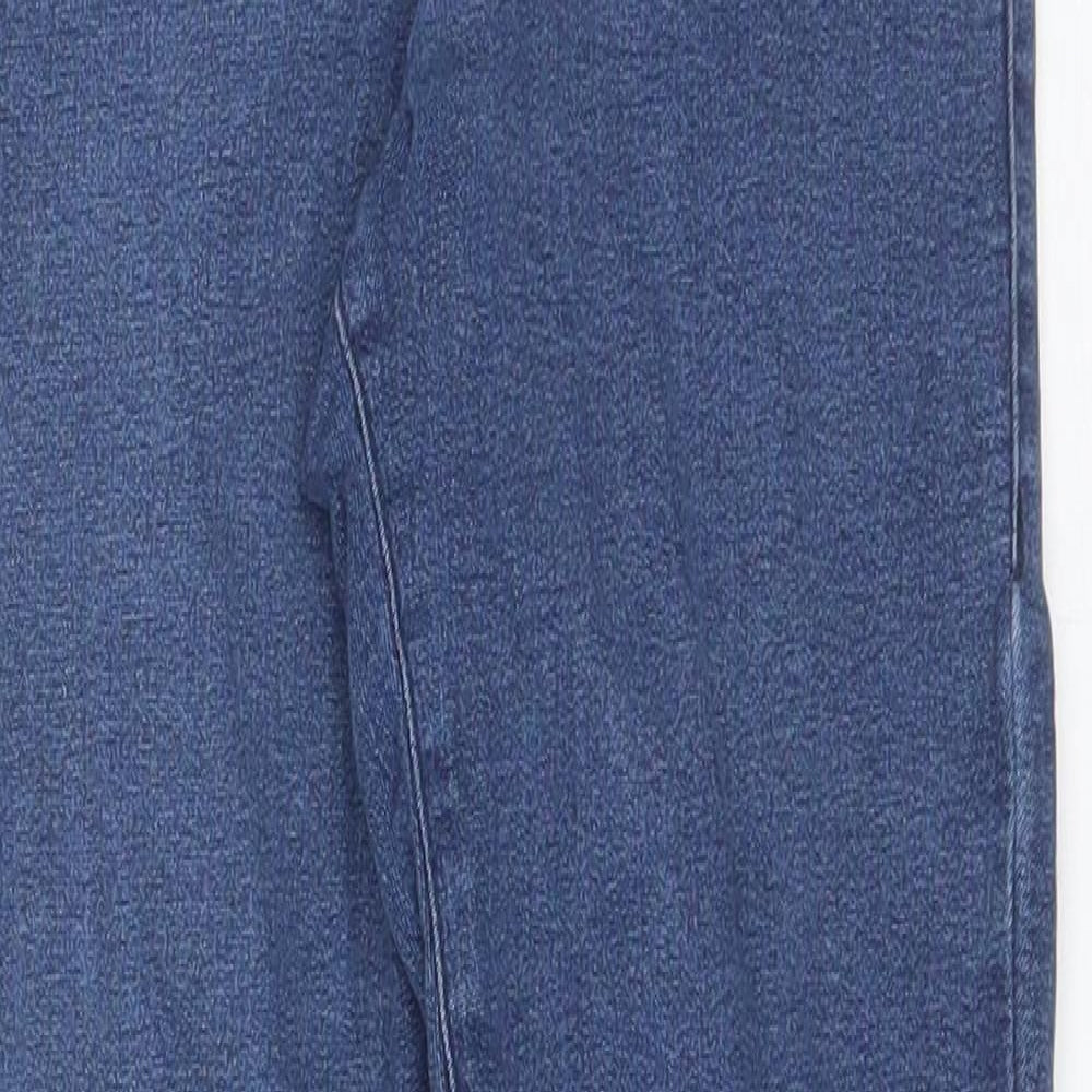 Topshop Womens Blue  Cotton Skinny Jeans Size 25 in L27 in Regular