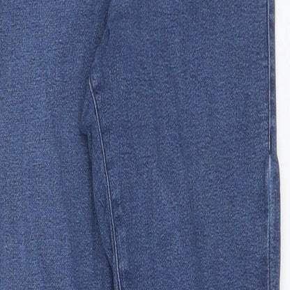 Topshop Womens Blue  Cotton Skinny Jeans Size 25 in L27 in Regular