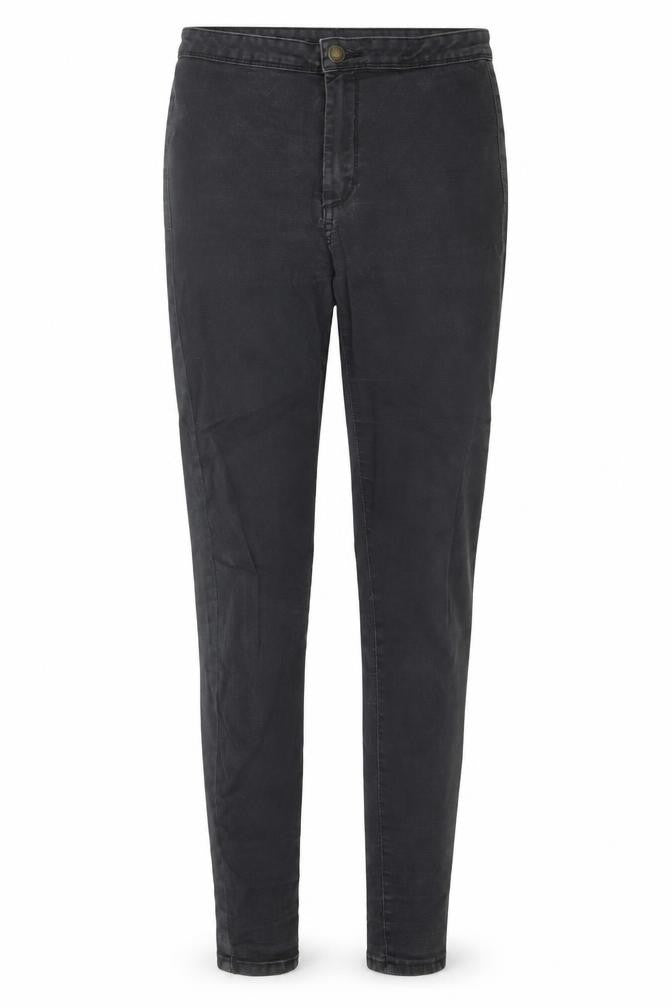 Front view of Berska women’s black cotton jegging jeans, size UK 8, 28-inch leg regular