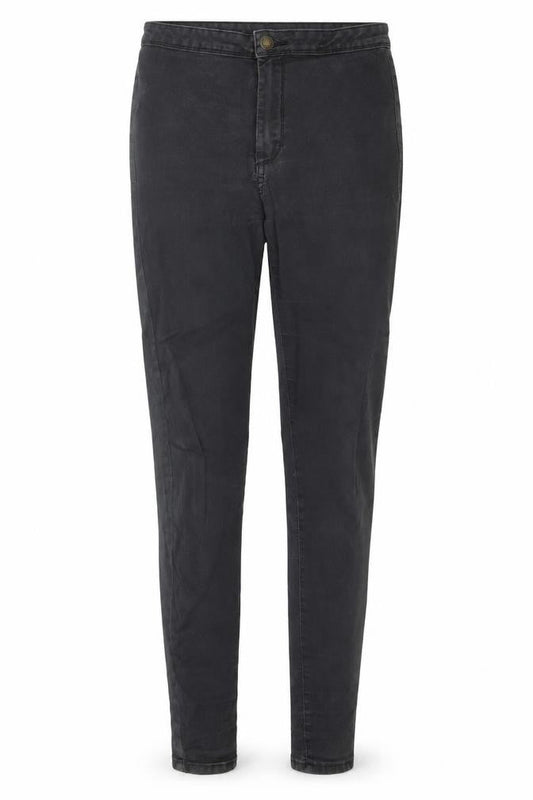 Front view of Berska women’s black cotton jegging jeans, size UK 8, 28-inch leg regular