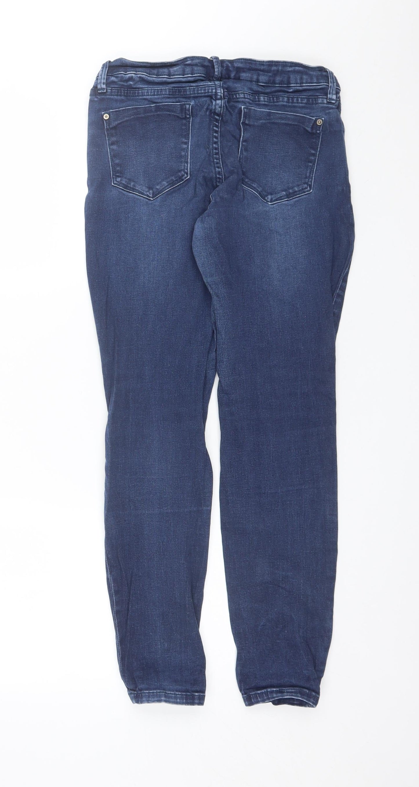 Just Fabulous Womens Blue  Cotton Skinny Jeans Size 27 in L27 in Regular