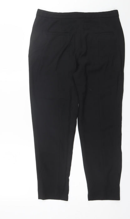 Womens UK Size 12 John Lewis Regular Fit Dress Pants Black Trousers