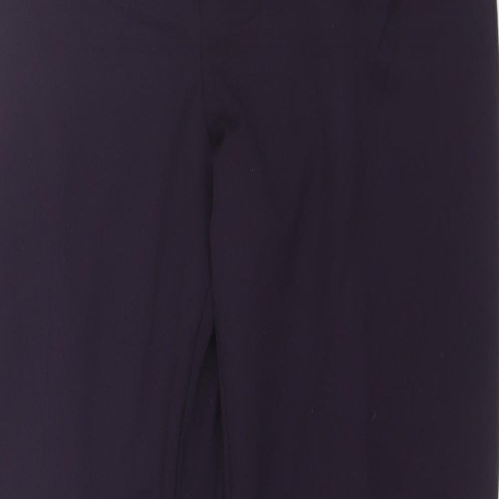 Monsoon Womens Purple  Polyester Dress Pants Trousers Size 12 L27 in Regular