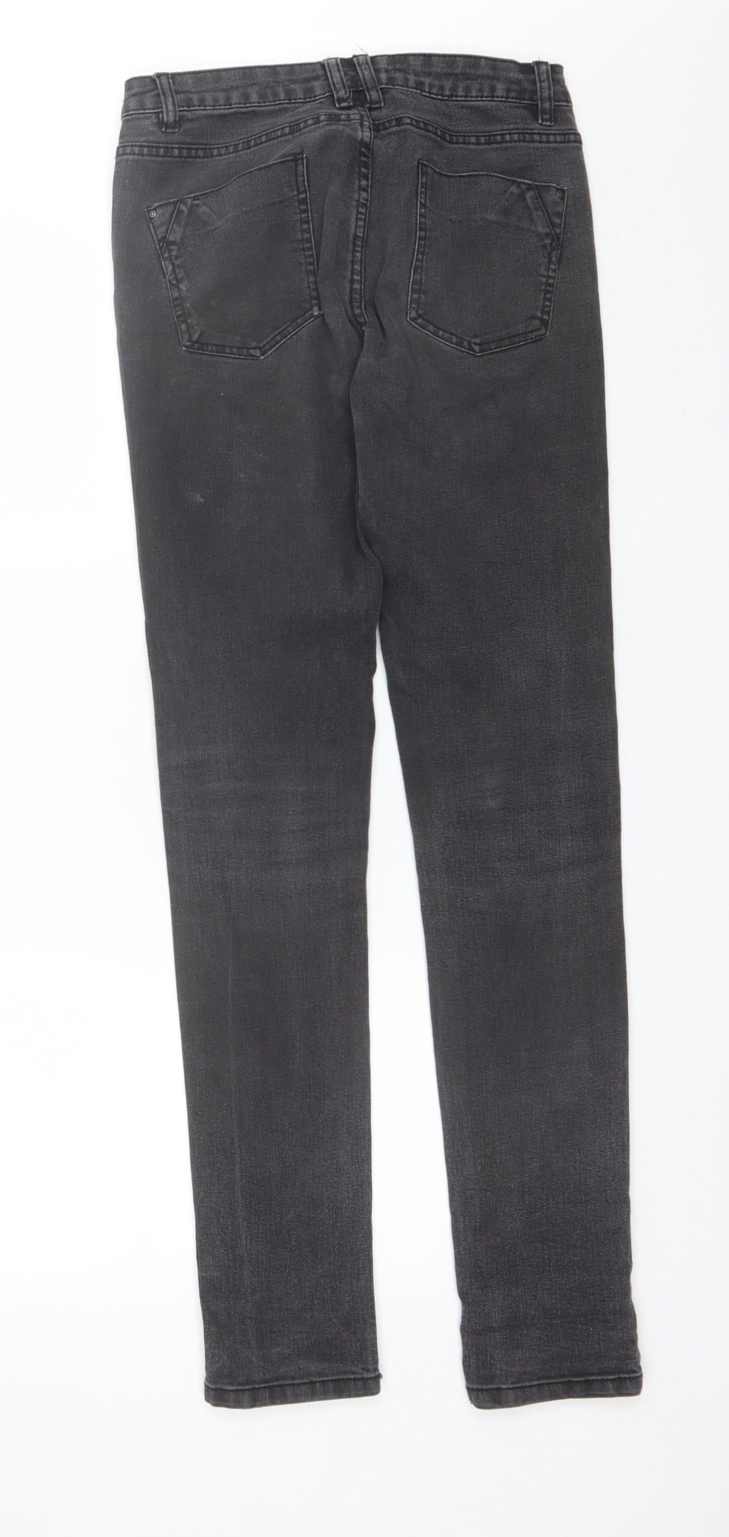 Denim Co Womens Black  Cotton Skinny Jeans Size 8 L31 in Regular