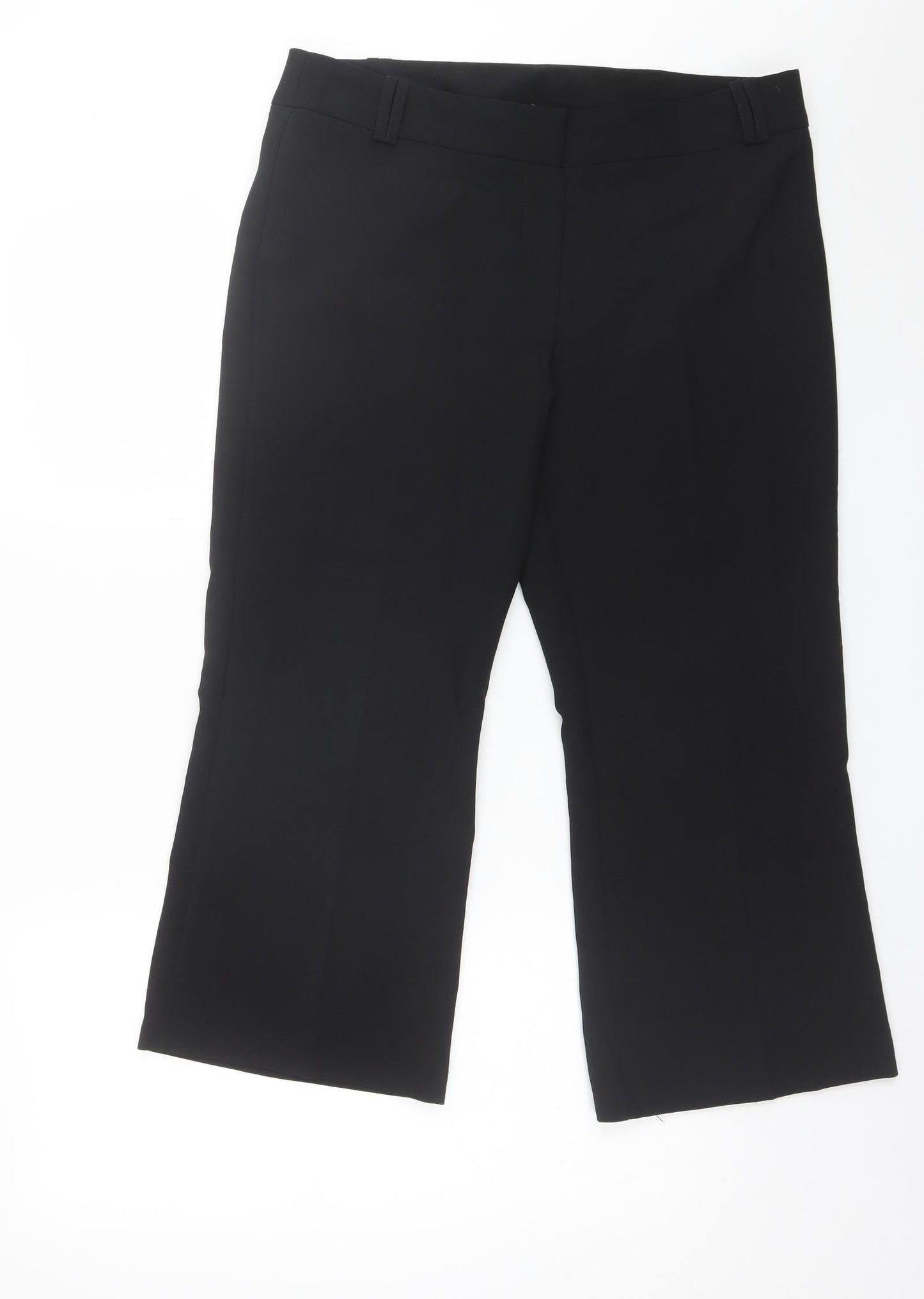 Womens UK Size 34 in MK One Regular Fit Dress Pants Black Trousers