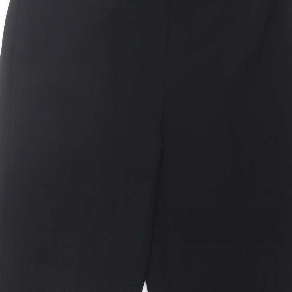 Womens UK Size 34 in MK One Regular Fit Dress Pants Black Trousers
