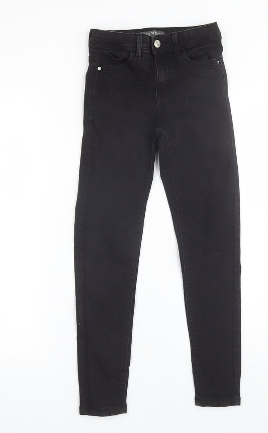 Denim Co Womens Black  Cotton Skinny Jeans Size 6 L24 in Regular