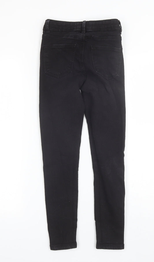 Denim Co Womens Black  Cotton Skinny Jeans Size 6 L24 in Regular