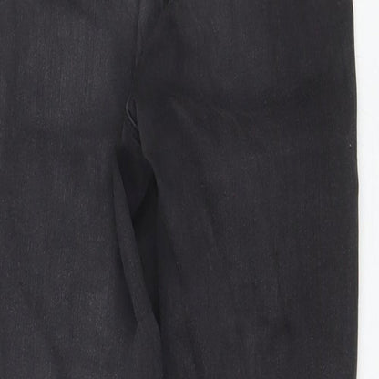 Missguided Womens Black  Cotton Skinny Jeans Size 8 L25 in Regular