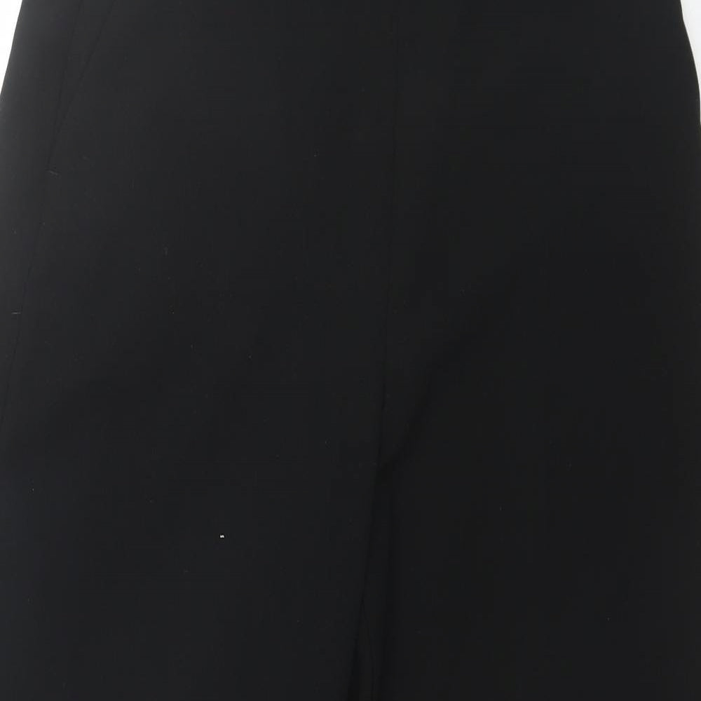 Womens UK Size 14 Marks and Spencer Regular Fit Dress Pants Black Trousers