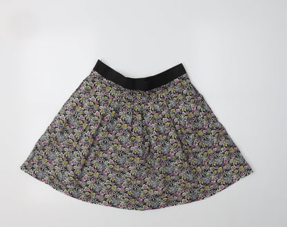 Maggie+Me Womens Multicoloured Floral Cotton Flare Skirt Size M