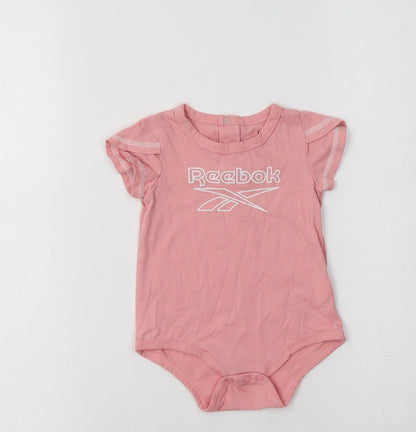 Reebok Baby Pink  Cotton Romper One-Piece Size 6-9 Months