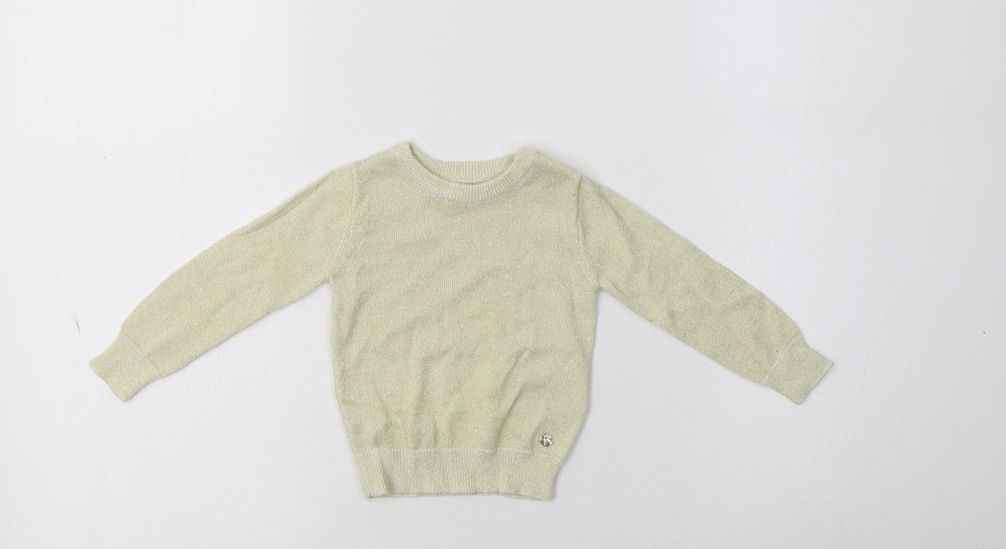 Aygey Baby Gold  Viscose Pullover Jumper Size 6-9 Months