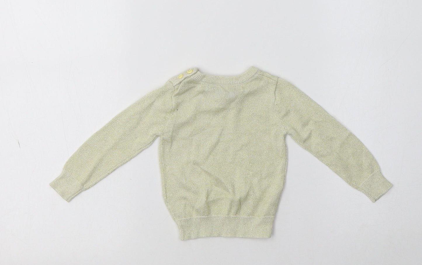 Aygey Baby Gold  Viscose Pullover Jumper Size 6-9 Months